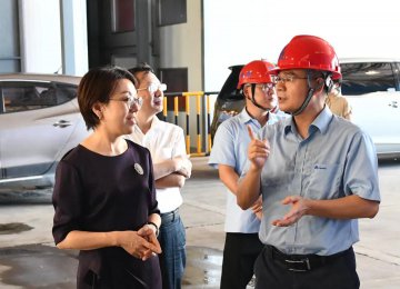 湖南省工會副主席、黨組成員來我企實行調(diào)研