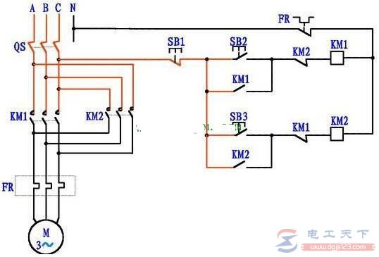 三相電機(jī)正反轉(zhuǎn)控制電路圖及原理詳解3