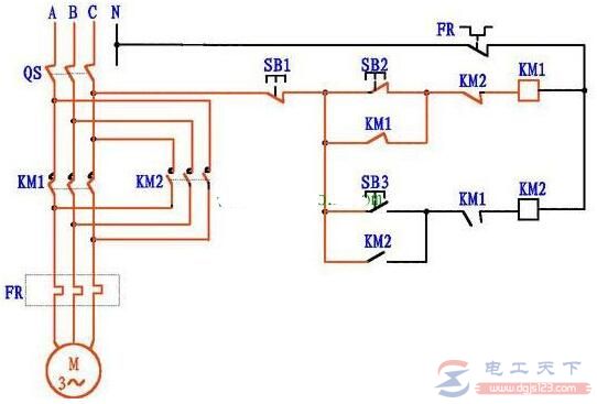 三相電機(jī)正反轉(zhuǎn)控制電路圖及原理詳解4